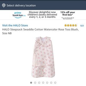 HALO Sleepsack Swaddle Rose Blush, Newborn size